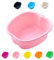 Pediluvio Idromassaggio Grande Plastica Vasca per Pediluvio, Piedi Cura Bagno Spa, per Pedicure Rilassare Disintossicazione e Massaggio, Sbarazzarsi di Calli Cuticole Pelle Morta (Pink)