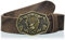 MGM Unisex Trachtengürtel mit Hirsch Gürtel, Braun-Messing, 100