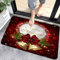 Danwinty Fußmatte Weihnachten für Haustür Außen und Innen Weich Weihnachtsteppich mit Weihnachtsmuster Rutschfester Lang Teppich Waschbar Eingangsteppich Winter Weihnachtsdeko (Style1, 50x80cm)