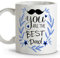 LolaPix Tasses pour les parents. Tasses drôles. Tasses à déjeuner originales. Tasse en céramique 330 ml. Cadeaux avec des phrases. You are the best