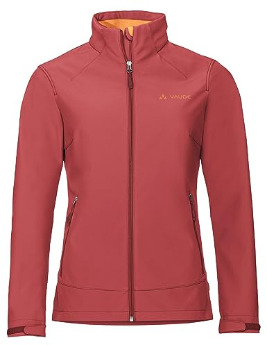 VAUDE Damen Softshell Jacke Cyclone Jacket VI, weich, warm und winddicht, wasserabweisend und atmungsaktiv, brick, 42