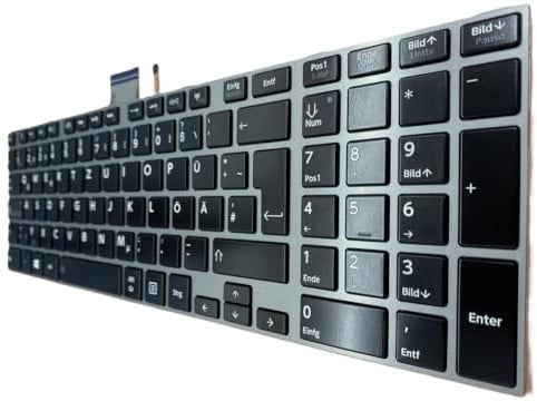 T-ProTek DEUTSCHE - Tastatur Keyboard kompatibel für Toshiba Satellite L855-12N