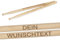 Drumsticks Weißbuche personalisiert mit hochwertiger Gravur - Laserung | Naturfinish | 1 Paar | Made in Germany | Drummer Geschenke (7A) | Schlagzeug Sticks |Trommelstöcke handgefertigt