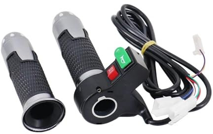 DIOTTI Motorrad Lenkergriffe Gasgriff 60V 3 Geschwindigkeiten Gangschalter Mit Hupe Elektrofahrrad-Modifikationsteil Für Citycoco Scooter Motorrad E-Bike (Größe : EIN)