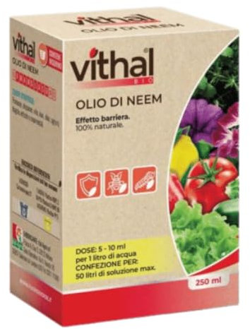 Olio di Neem Insetticida naturale Vithal Bio 250ml