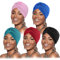 DRESHOW 5 Stücke Afrikanischen Turban für Damen Soft Vorgebunden Knot Mode Plissee Turban Hut Mütze Kopfwickel Schlafmütze