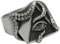 Caiduoduo Mode Vintage All Seeing Eye Ring für Männer Einzigartige Edelstahl Punk Oktopus Tentakel Ring Biker Schmuck