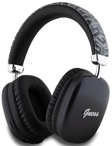 CG Mobile Guess Bluetooth-Kopfhörer Gcube Metallic Script Logo, Schwarz