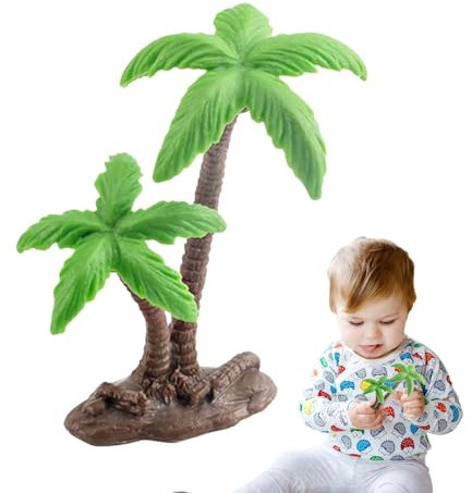 Décoration de gâteau en Forme de Palmier, modèle Palmier en Noix de Coco,Charmant Topper de Cupcake | Modèle de cocotier, cocotier Artificiel, modèle de Paysage Miniature