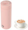Bouilloire électrique Portable 400ml Mini Bouilloire Electrique 300W Bouilloire De Voyage Avec Lampe Chauffante,Tasse De Voyage Chauffée électriquement,Pour Bureau, école, Voyage, Maison (rose)