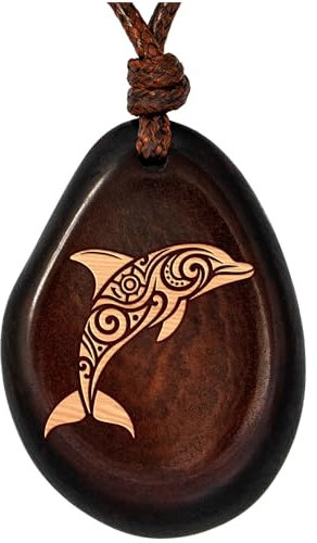 Amarumi Delfin Anhänger aus Taguanuss – Symbol für Harmonie, Freiheit und spirituelle Führung