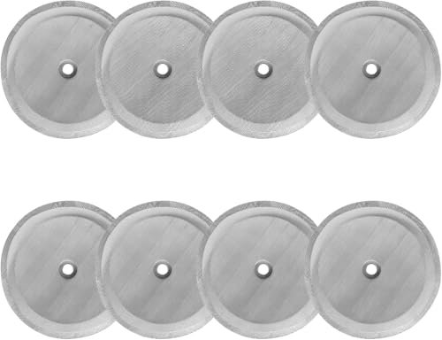 Comforty 8 Stück Filter für Kaffeepressen Mesh, 10cm Edelstahl Ersatzfiltersieb für Kaffeedrücker, Universal French Pressefilter Sieb für 1L / 34 Oz / 8 Tassen French Press Kaffeemaschinen