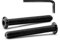 10 Sätze M8 x 60mm Flachkopfschrauben Flachkopf-Innensechskantschrauben, A2 V2A Edelstahl Schwarzes Oxid, Sechskantschrauben für Möbel, Möbelschrauben,mit Hex Key