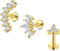 Briana Williams Tragus Piercing Ohr Helix Knorpel Edelstahl 1.2mm Ohrstecker Flach Kurz 6mm 8mm Lippenpiercing Ohrringe Silber