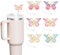 BelleVive 6-piece Straw Covers, Glitter Toppers for Cups, Reusable Drinking Cup Accessories, Compatible with 10mm Straws, Fun Gifts for Women Girls