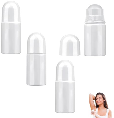 4 Stück Deoroller Zum Befüllen 50ml Kunststoff Leer Roller Flaschen