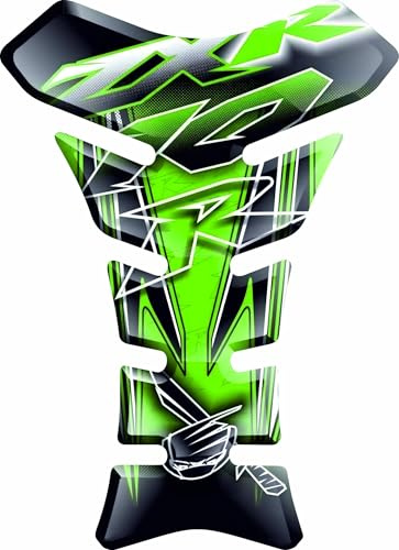 TANK PAD Paraserbatoio Protezione per Serbatoio Moto - Adesivo Serbatoio Moto 3D Compatibile con Moto Kawasaki ZX10R ZX 10R - 20x15cm
