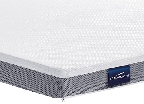 Traumnacht PremiumSleep Topper | 140x200 | Duo-Schaumkern mit SkyTherm-Auflage | atmungsaktiver Doppeltuch-Bezug mit Klimaband | Öko-Tex Zertifiziert | Deutscher Qualitätsstandard