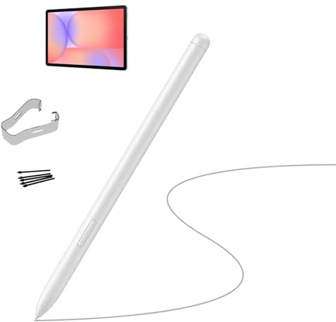 Galaxy Tab S10 Lite Pen - Lápiz de Repuesto para Samsung Galaxy Tab S10 Lite Stylus Pen con Puntas/Puntas Gratis, Color Blanco
