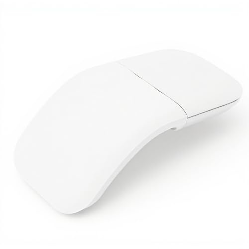 Sxhlseller Souris Tactile Arc Bluetooth, Souris Incurvée sans Fil Pliable Ultra Fine, Défilement Tactile, 1200 DPI, de Voyage Portable pour Ordinateur Portable, Tablette, Smartphone (Gray)