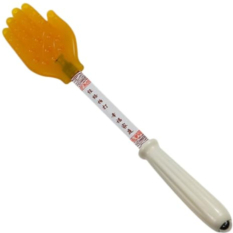 MOLUCKFU Masseur D'acupression en Silicone Orange, Bâton de Massage Facile à Tenir Surface Lisse, pour Relaxation Musculaire et Bien-être Quotidien