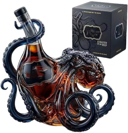 750ml 3D Octopus Whiskey Decanter (B)