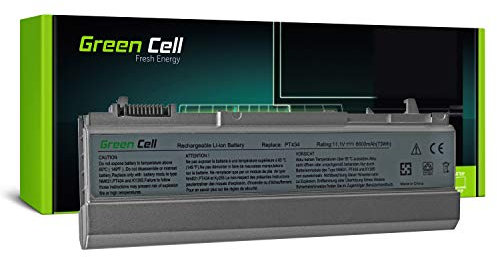 Green Cell Extended Serie PT434 W1193 4M529 Laptop Akku für Dell Latitude E6400 E6410 E6500 E6510 (9 Zellen 6600mAh 11.1V Silber)