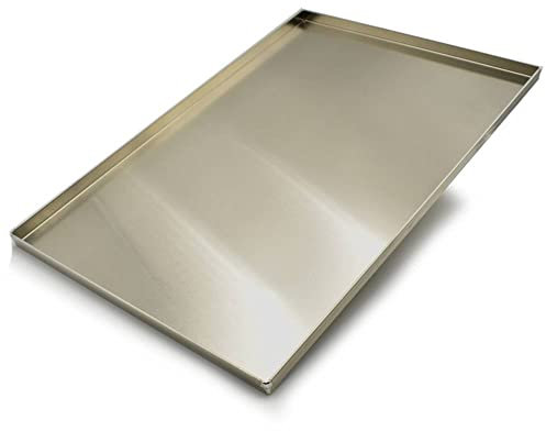 Erre4m Bandeja de horno de 60 x 40 x 3 cm de altura, de aluminio profesional