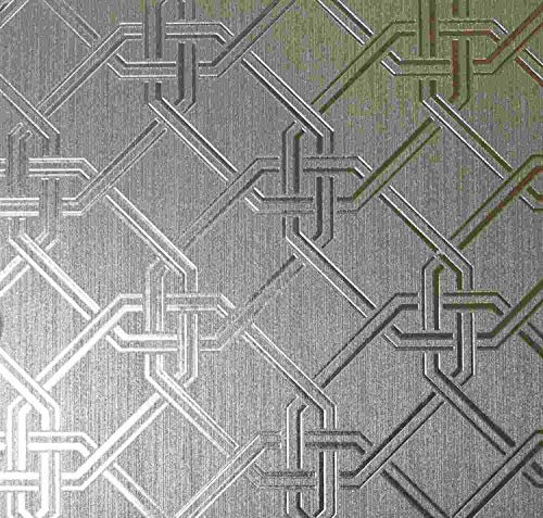 Arthouse 903106 10.05m x 53cm Gianni Geometric Foil Wallpaper - Champagne (1 Roll), Beige