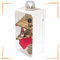 Moooble 2er Set Weiße Regalkiste mit 2 geflammten Mittelbrettern 68cm x 40cm x 31cm Zwischenbretter flambiert Obstkiste Weinkiste Klassisch Schuhregal Bücherregal Kistenregal Einlegeböden
