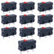 mxuteuk 10 pezzi Mini Micro interruttore di finecorsa Pulsante a scatto rapido Tipo 3 pin 5A 125 250V AC SPDT 1NO 1NC KW11-3Z01