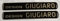 Adesivi Compulsivi Wappen Logo Design GIUGIARARIO 2 Aufkleber Harz Black Limited Edition