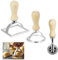 CODIRATO 3 Stück Ravioli Cutter Maultaschen Ausstecher Edelstahl Ravioli Ausstecher Set Ravioli Stamp unterschiedliche Ravioli Former