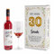 Herz & Heim® Geburtstagsset mit Lieblingswein und graviertem Leonardo Weinglas in Geschenkverpackung Rosé, 30. Geburtstag
