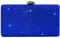 Boutique De FGG Kristall Clutch Tasche Damen für Hochzeit Abendtasche Strasssteine Party Kristallene Handtasche Braut-Geldbörse, Mini, Blau