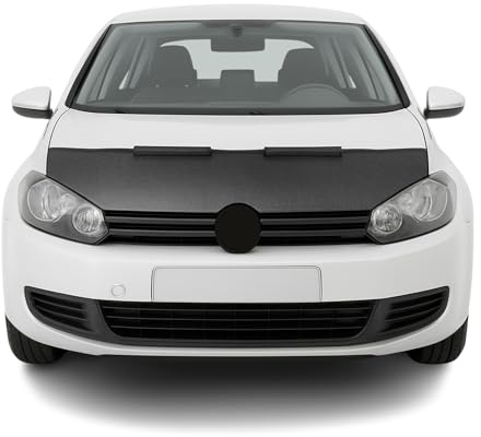 OMAC Haubenbra Steinschlagschutz Bonnet Bra kompatibel mit VW Golf 2008-2012 Carbon Optik Halb