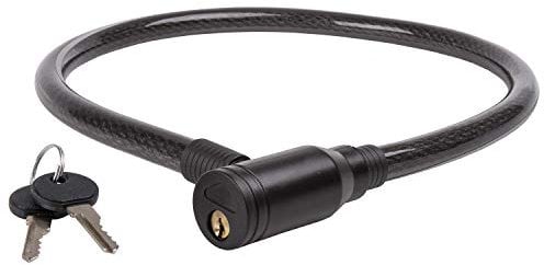 Fahrradschloss Kabelschloss 800 mm, Ø 15 mm, Reflexstreifen, automatische Verriegelung, C 15.8 Illu von M-WAVE