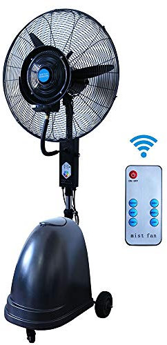 OUPAI Cooling Fans 26 Inches Oscillating Fan With Misting, Pedestal Fan with Humidifying Mist Action, 90° Oscillating 3 Speed & Remote Control 260W Oscillation Function (Size : 26in-65cm-260W)
