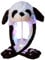 YEKEYI LED Kaninchenhut Ohr beweglicher Springhut Lustiger Hase Plüsch Hut Kappe Cosplay Weihnachten Party Urlaub Hut