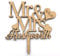 Personalised Oak Wooden Wedding/Anniversary Cake Topper/Perfect for a Wedding or Anniversary Party Decoration - PRIME DELIVERY