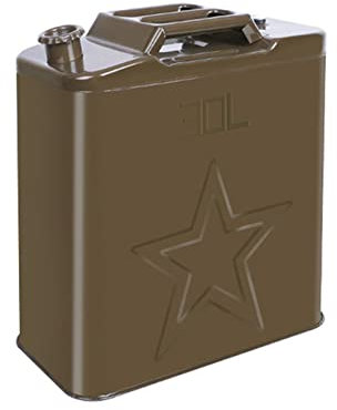 Recipientes para gasolina Petrol Can Metal Portable Motocicleta Contenedor de combustible Diesel Petrol Aceite Agua Agua Gasolina Jerry Poder With Spout, Para Combustibles Gasoline Cars, Camiones, E