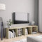 Gecheer Bücherregal TV Schrank Wandregal Standregal Aktenregal Raumteiler Fernsehtisch Lowboard Regal Fernsehschrank Holzwerkstoff Sonoma-Eiche 143x30x36 cm
