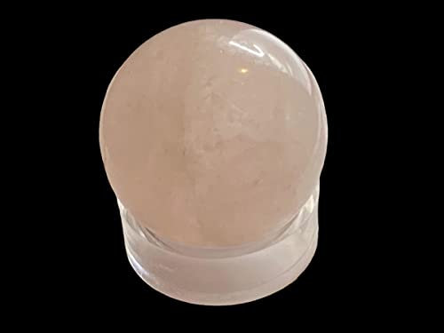 Rose Quartz Sphere with Stand - Crystal Ball - Approximately 35mm Diameter - Healing, Reiki, Rituals, Love, Reconciliation, Soulmates. Twin Flame