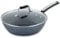 Scoville Expert Neverstick+ 26cm Sauté Pan, Deep Non-Stick Frying Pan with Lid, Suitable for All Hobs Including Induction, Dishwasher Safe, PFOA Free, Thick Gauge Aluminium, Grey