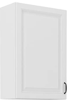 Mirjan24 Küchenschränke Retroline Unterschrank Hängeschrank Spülenunterschrank Herdumbauschrank Eckunterschrank Backofenschrank Küchenzeile (Weiß, Hängeschrank 60 G-90 1F)