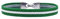 BDM - Pulsera y llavero Bandera Andalucía, cinta elástica, llavero Andaluza, para hombre y mujer. - Talla 15 a 17 cm.