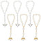 WEBEEDY 6 Stück Engel Taufe Rosenkranz Acryl Rosenkranz Perlen Finger Taufe Rosenkränze Perlen Gastgeschenke für Taufe Kommunion Babyparty Party Erstkommunion Taufe