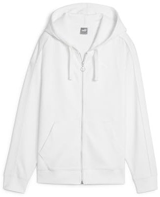 PUMA Her Full-Zip Hoodie, Sudor Unisex-Adulto, Colore Bianco, S