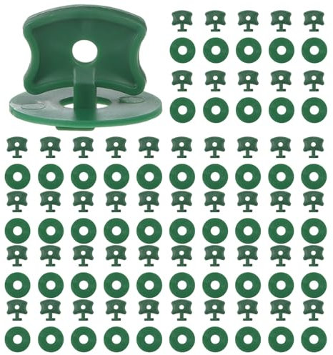 50 Pcs Greenhouse Twist Clips,Plastic Greenhouse Fixing Clips and Washers Greenhouse Accessories Extender Corner Clips for Aluminium Greenhouse Securing Insulation Bubble Netting Shading