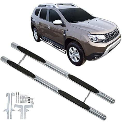 2 pcs Car Side Skirts Extension Rocker Panels for Renault Duster depuis 2018, Side Steps With Skirt Side Steps Running Boards Running Boards Step Bar